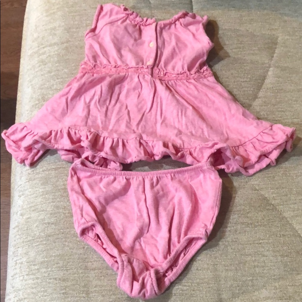 Baby girl pink Ralph Lauren dress 6m 100% Cotton